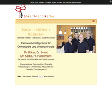 Tablet Screenshot of orthopaedie-lueneburg.de
